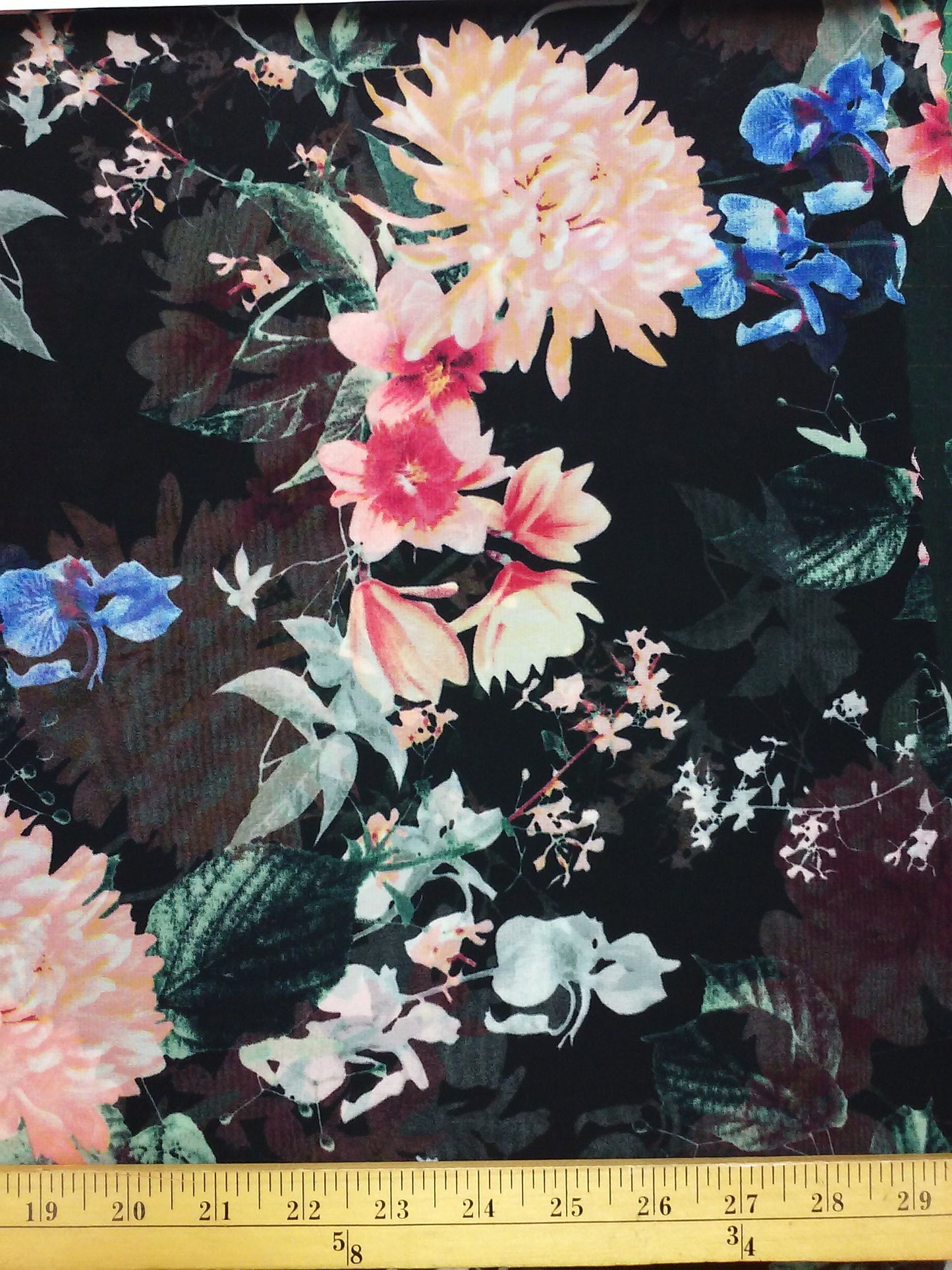 CHIFFON FABRIC ALLOVER FLORAL PRINT