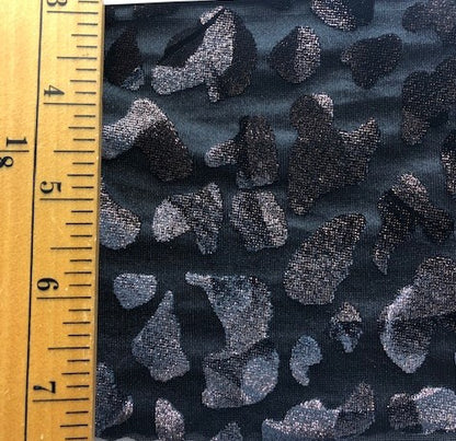 VELVET ANIMAL PRINT BURNOUT KNIT FABRIC