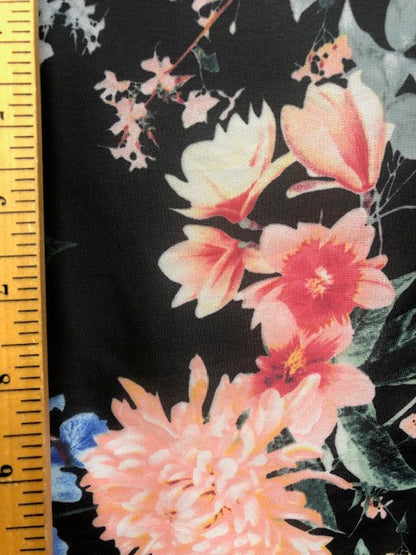 CHIFFON FABRIC ALLOVER FLORAL PRINT