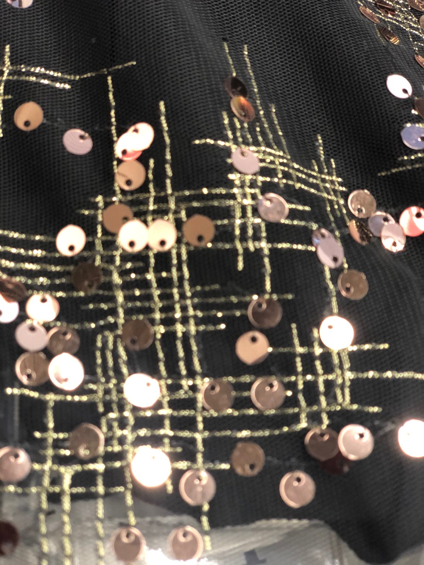 POWERNET FABRIC WITH SEQUIN EMBROIDERY