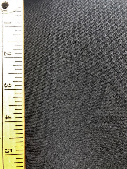 MATTE JERSEY MEDIUM WEIGHT KNIT FABRIC BLACK SOLID