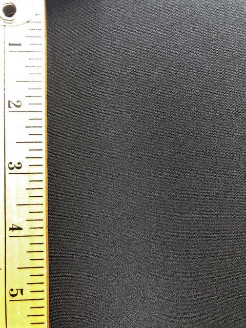 MATTE JERSEY MEDIUM WEIGHT KNIT FABRIC BLACK SOLID
