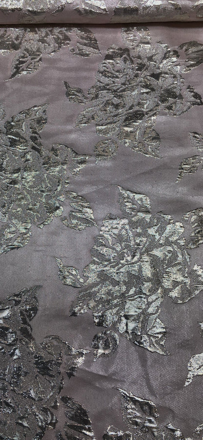 FLORAL JACQUARD WOVEN ROSE GOLD