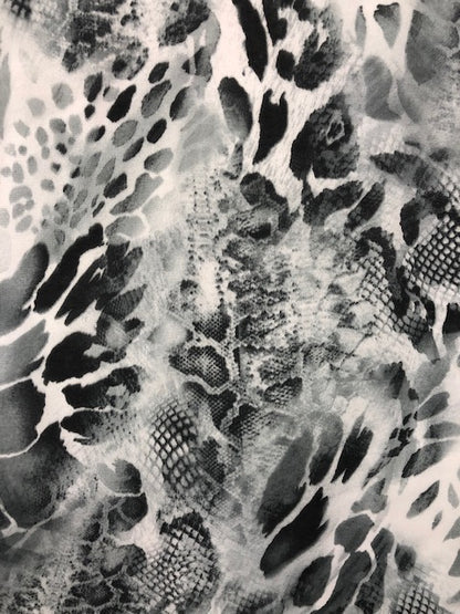 CHIFFON ANIMAL PRINTED FABRIC