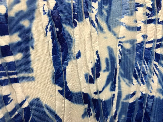 ITY JERSEY FABRIC FLORAL PRINT WITH PLEATS