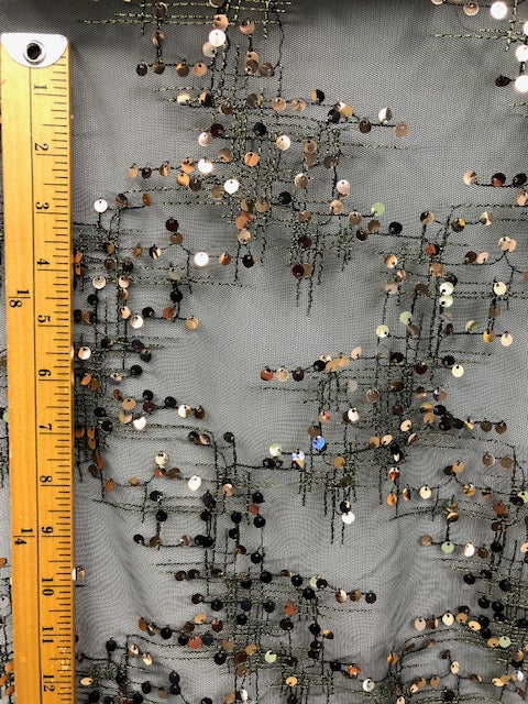 POWERNET FABRIC WITH SEQUIN EMBROIDERY