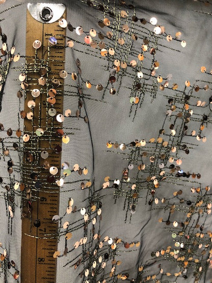 POWERNET FABRIC WITH SEQUIN EMBROIDERY