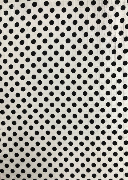 WOVEN FUKURO JACQUARD, DOT PRINTED FABRIC