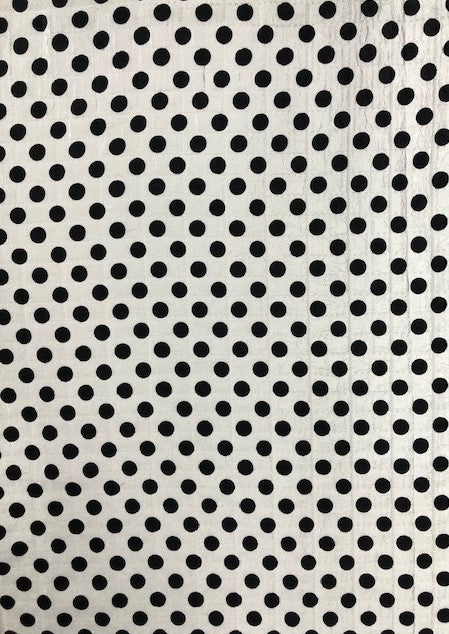 WOVEN FUKURO JACQUARD, DOT PRINTED FABRIC